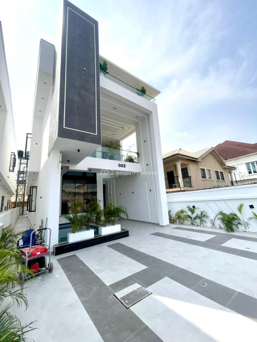 5 Bedroom Detached Duplex with Bq, Gym, Swimming Pool & Rooftop Terrac, Ikota, Lekki, Lagos, Detached Duplex for Sale