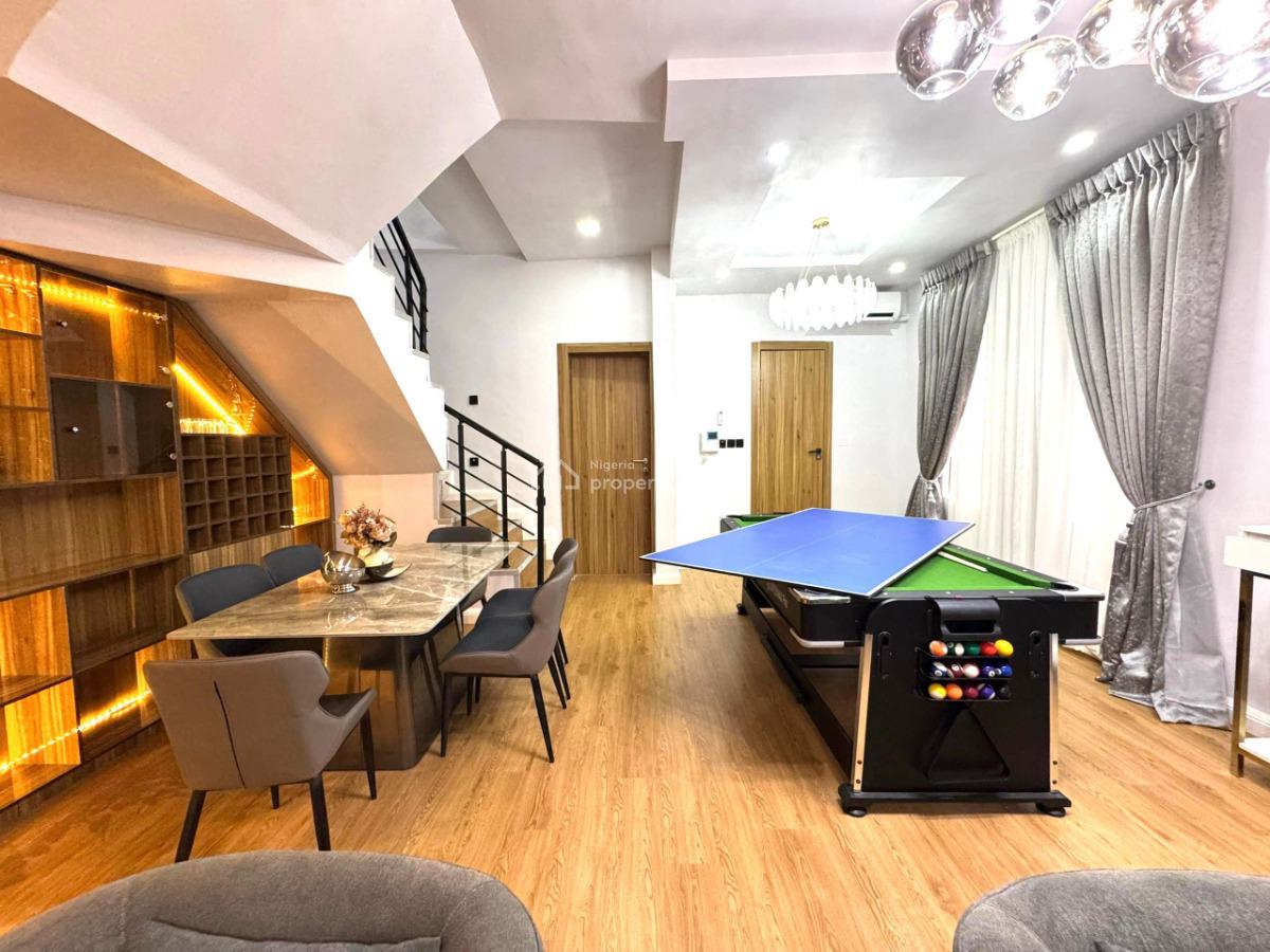 Very Spacious and Beautiful 4 Bedroom Fully Furnished Terrace Duplex, Ikota, Lekki, Lagos, Terraced Duplex for Rent