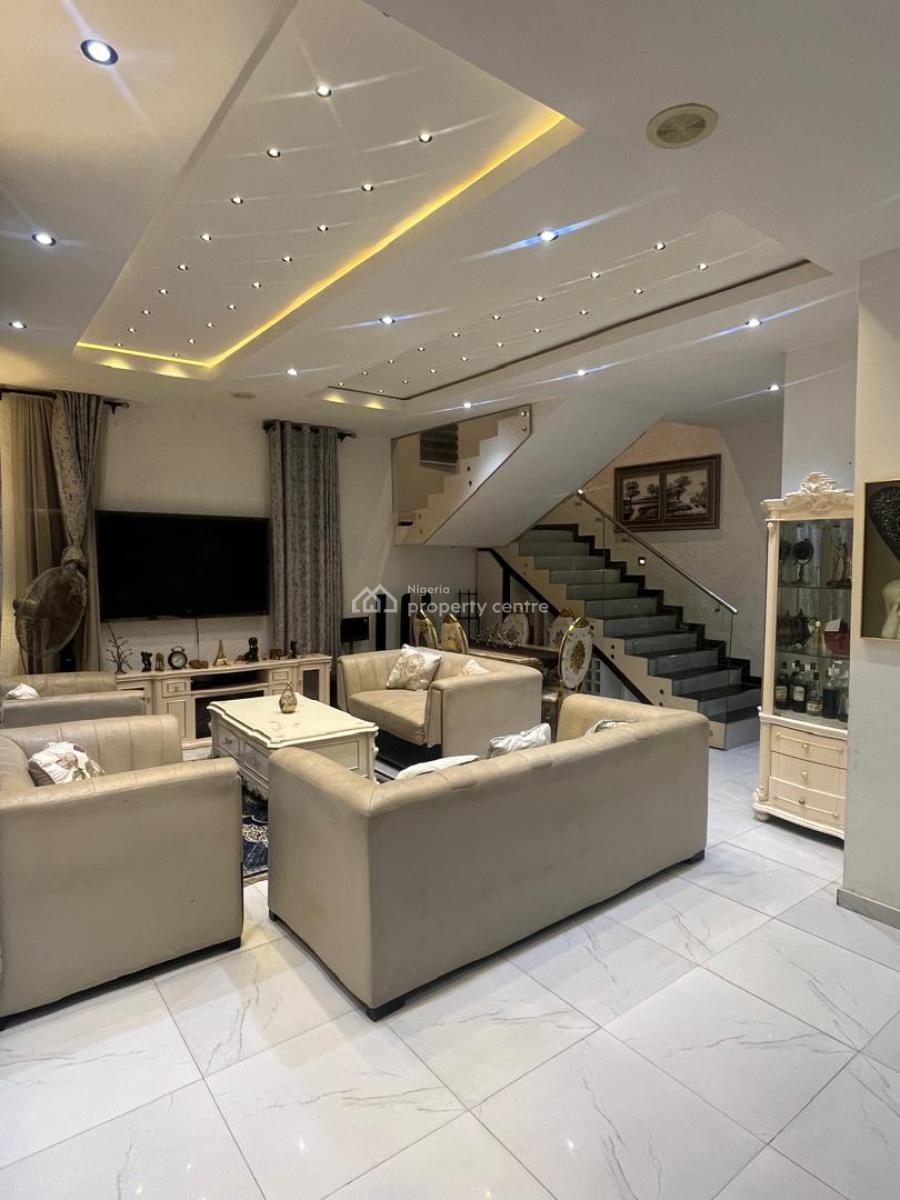 4 Bedroom Fully Detached Duplex with Bq (en-suite) at The Back, Lekki Palm City Estate, Addo Road, Ajah, Lagos, Detached Duplex for Sale