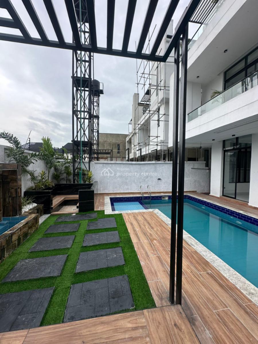 Contemporary 6 Bedroom Fully Detached Duplex with Rooftop City View, Chevron Road, Lekki Phase 1, Lekki, Lagos, Detached Duplex for Sale