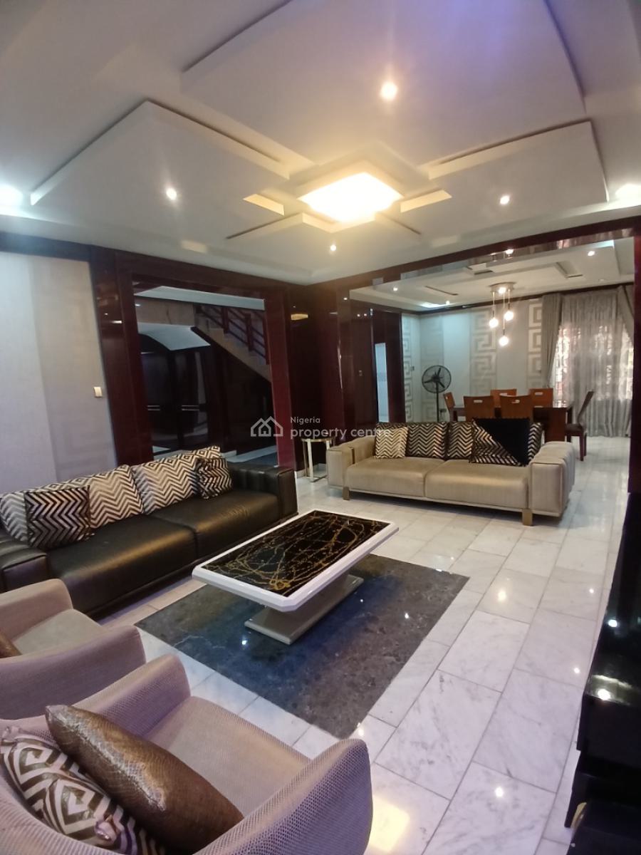 Fully Furnished 4 Bedroom Detached Duplex with 1room Bq, Guzape Abuja Diplomatic Zone, Guzape District, Abuja, Detached Duplex for Rent