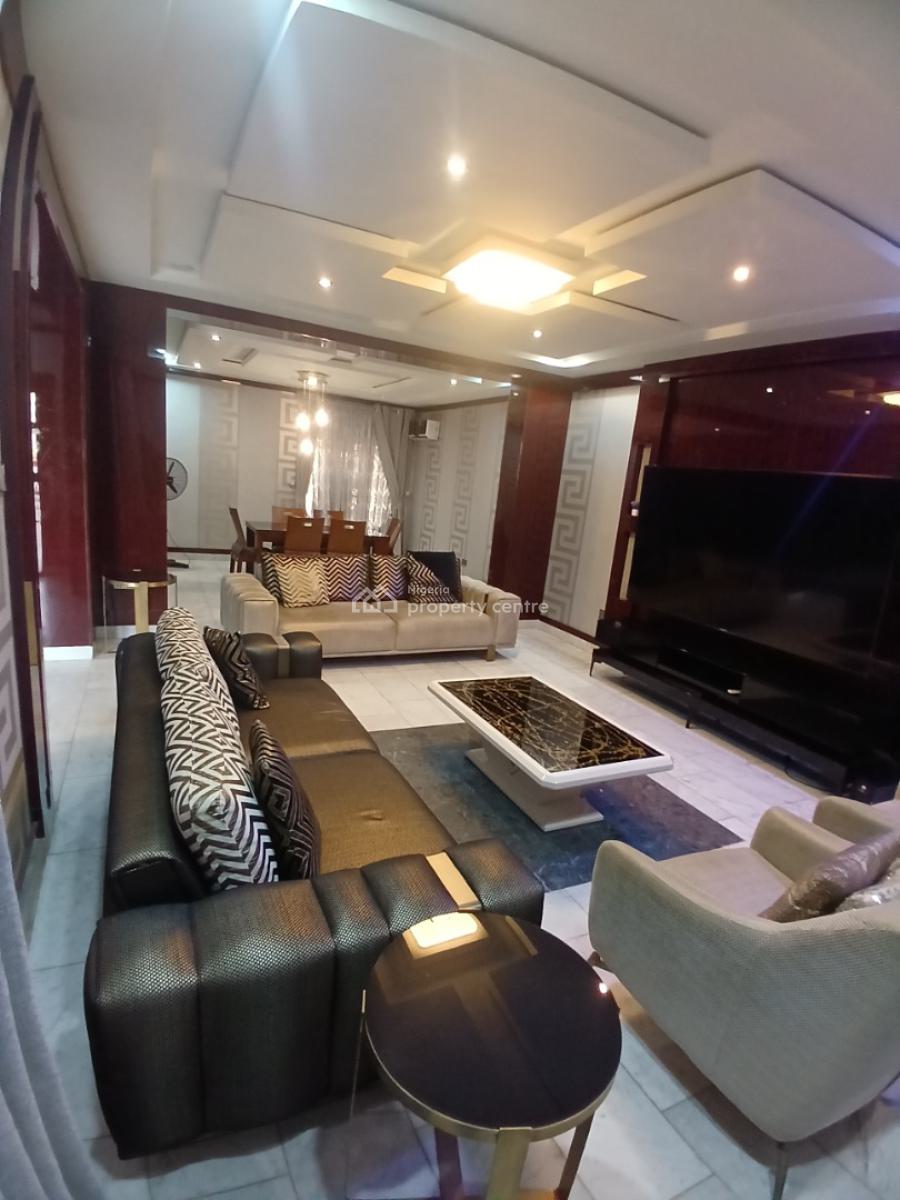 Fully Furnished 4 Bedroom Detached Duplex with 1room Bq, Guzape Abuja Diplomatic Zone, Guzape District, Abuja, Detached Duplex for Rent