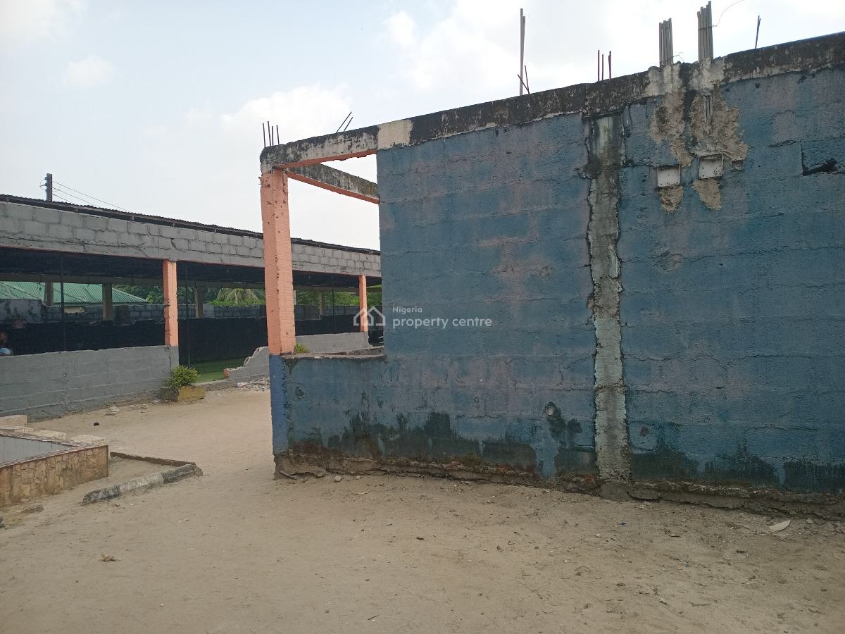 Well Located Six (6) and Half Plots of Table Dry Land with Structures, Alcon Road,  Woji,, Port Harcourt, Rivers, Mixed-use Land for Sale