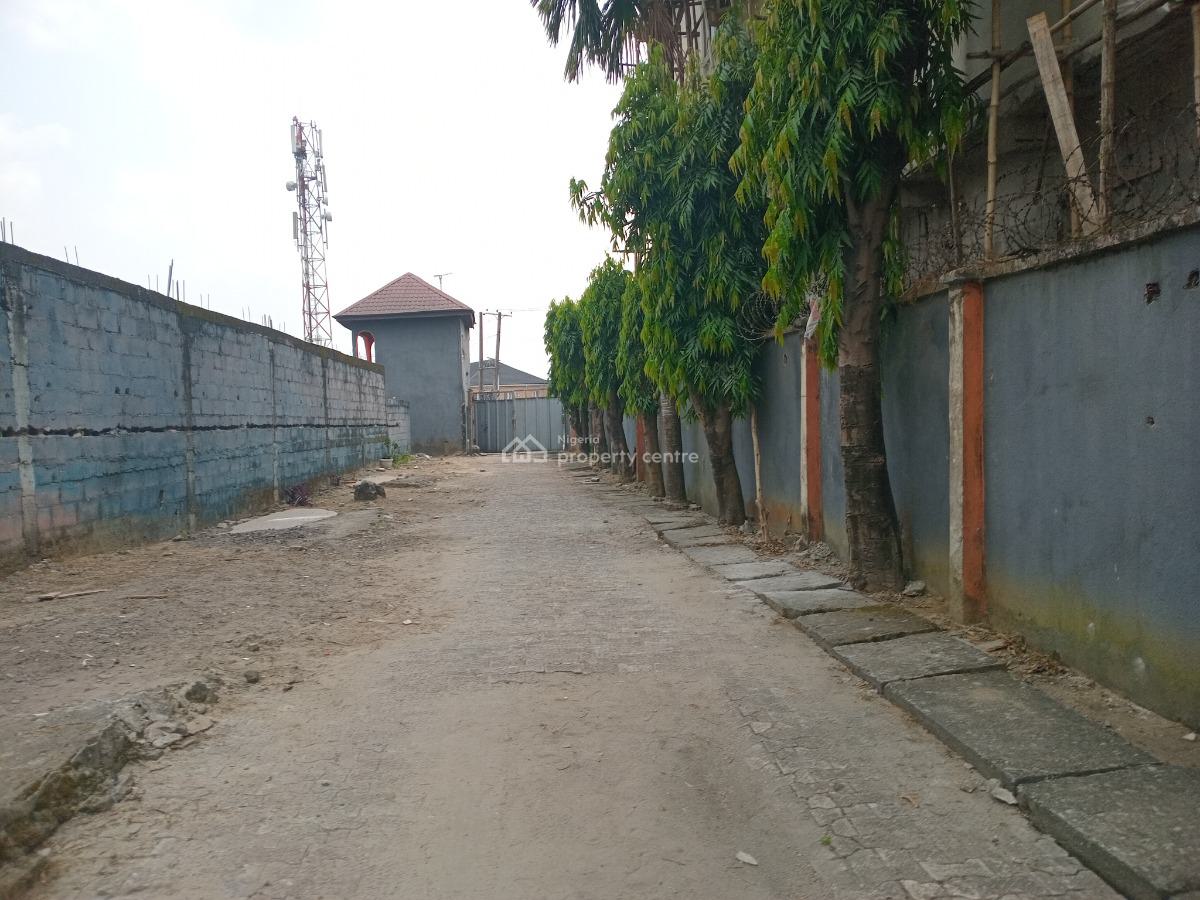 Well Located Six (6) and Half Plots of Table Dry Land with Structures, Alcon Road,  Woji,, Port Harcourt, Rivers, Mixed-use Land for Sale