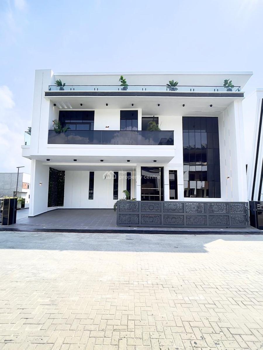 Perfectly Carved Luxury 5 Bedroom Detached Smart Home with Cinema, Gym, Chevron Toll Gate, Lekki, Lagos, Detached Duplex for Sale