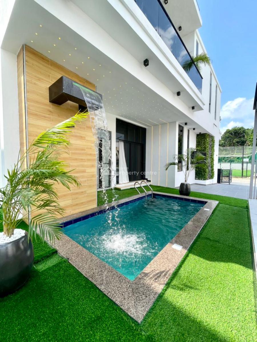 Perfectly Carved Luxury 5 Bedroom Detached Smart Home with Cinema, Gym, Chevron Toll Gate, Lekki, Lagos, Detached Duplex for Sale