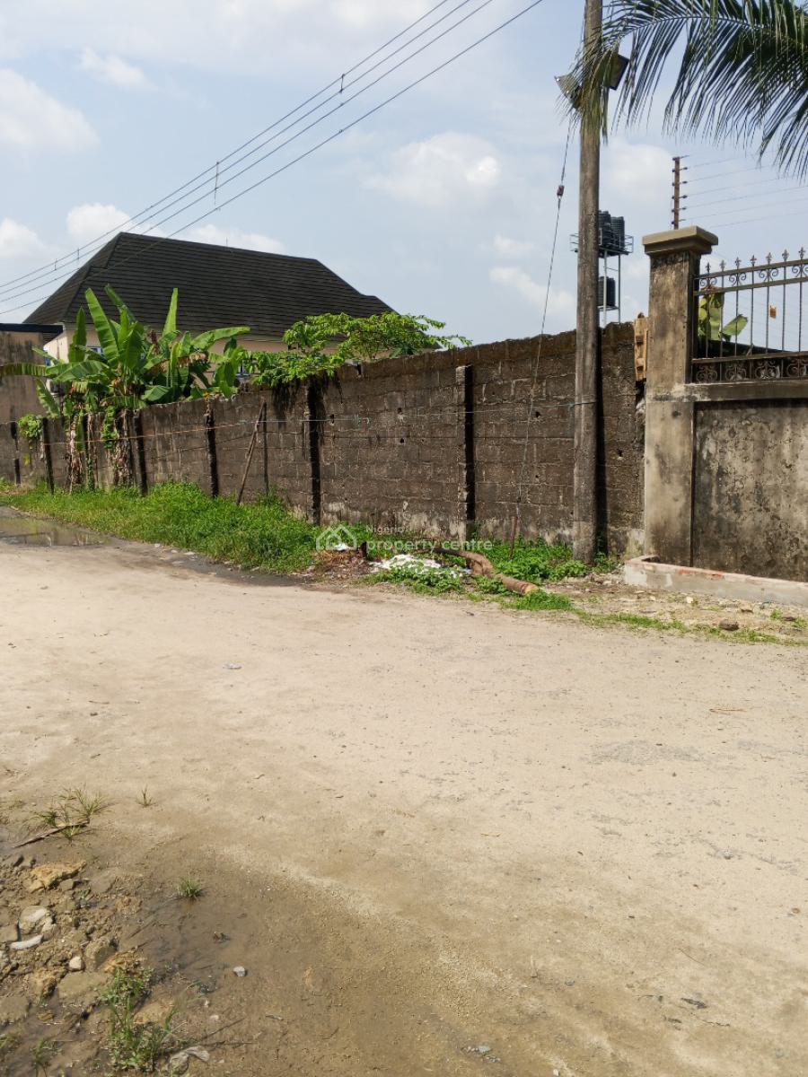 2 Plots of Fence Bare Land, Farm Road, Eliozu, Port Harcourt, Rivers, Residential Land for Sale