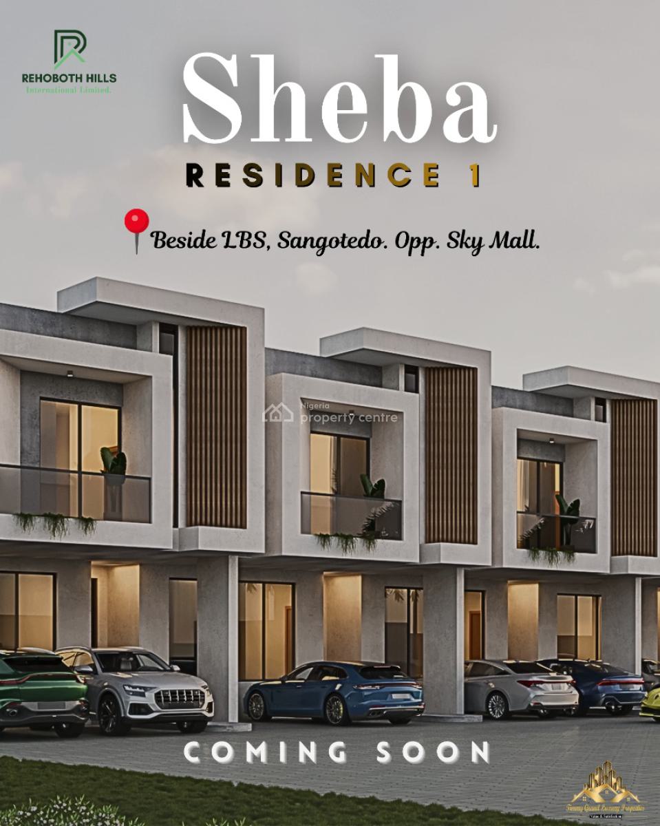 Ultra Luxury 4 Bedroom Terrace with Gym, Mini Mart, Balcony, Cctv, Directly Beside Lagos Business School, Sangotedo, Ajah, Lagos, Terraced Duplex for Sale