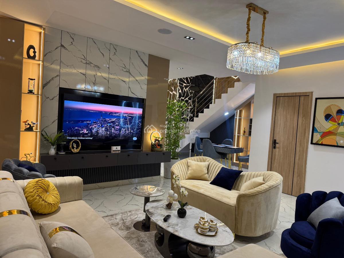 Luxury 3 Bedrooms Semi Detached Duplex with Office Space, Pool and Gym, Citadel View Estate 2.0, Ogombo, Ajah, Lagos, Semi-detached Duplex Short Let