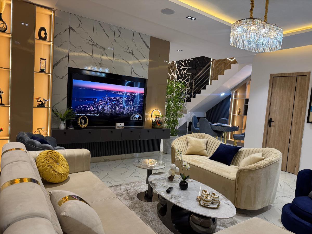 Luxury 3 Bedrooms Semi Detached Duplex with Office Space, Pool and Gym, Citadel View Estate 2.0, Ogombo, Ajah, Lagos, Semi-detached Duplex Short Let