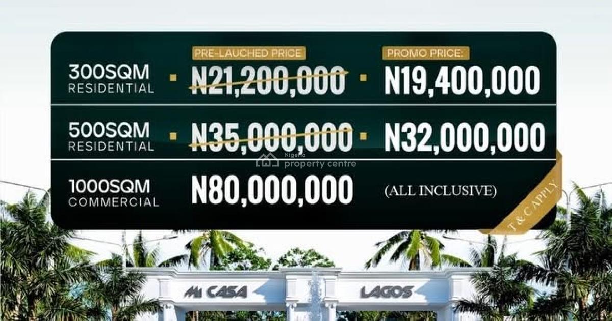 Own a Verified Land with Good Title Document, Micasa Lagos, Eleranigbe, Ibeju Lekki, Lagos, Mixed-use Land for Sale