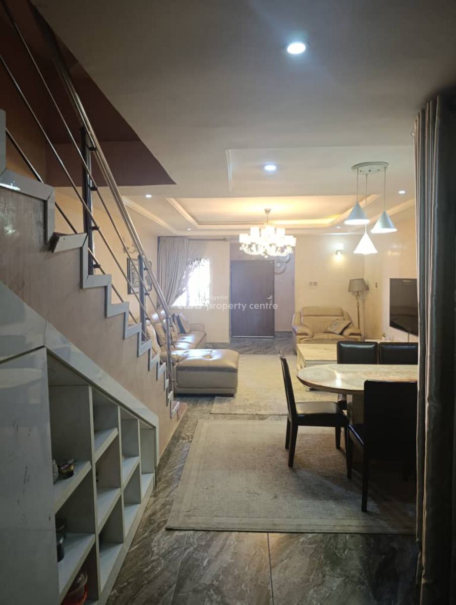 Fully Furnished and Serviced 4 Bedroom Terrace Duplex with 1 Room Bq, Few Mins Away From Firs, Katampe Extension, Katampe, Abuja, Terraced Duplex for Rent