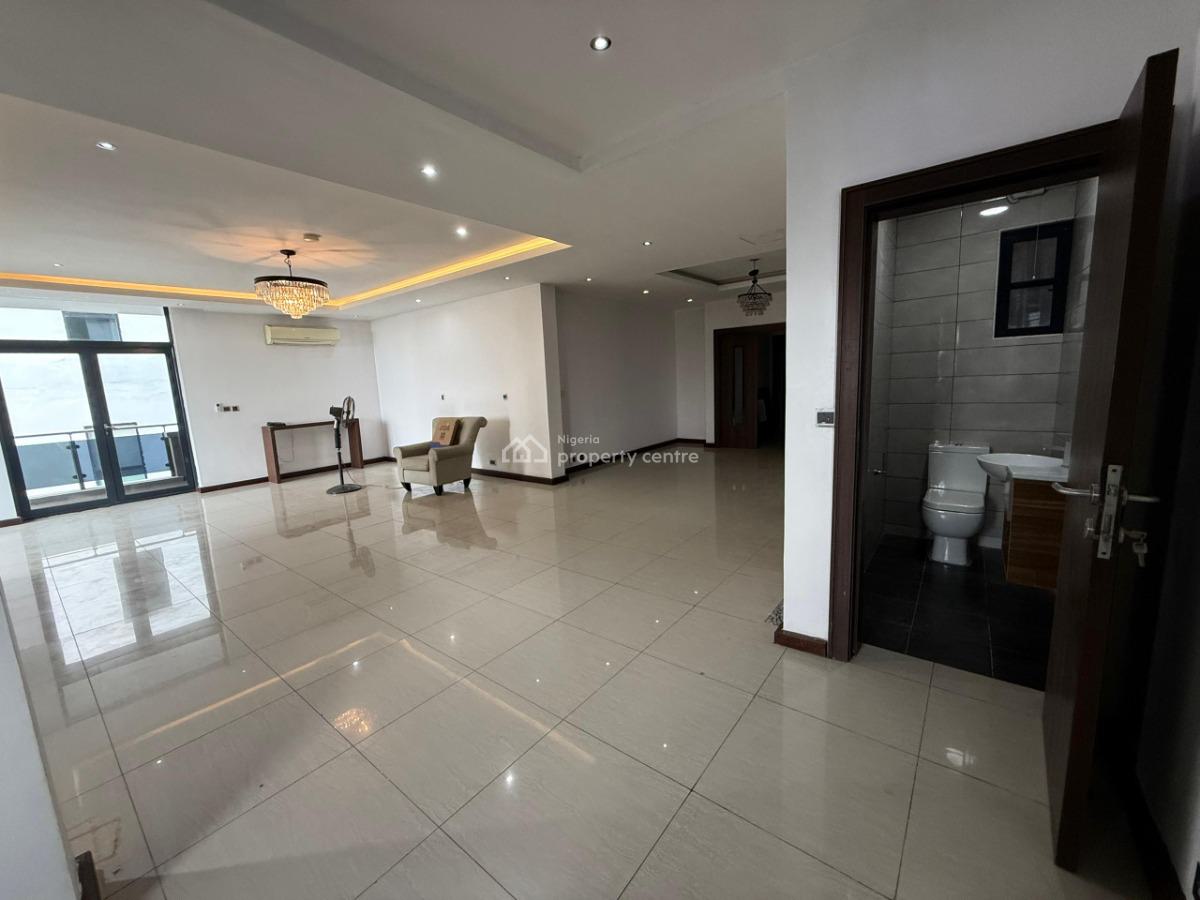 Fully Serviced Luxury 3 Bedroom Apartment with a Study Room and a Maid, Ikoyi, Lagos, Flat / Apartment for Rent