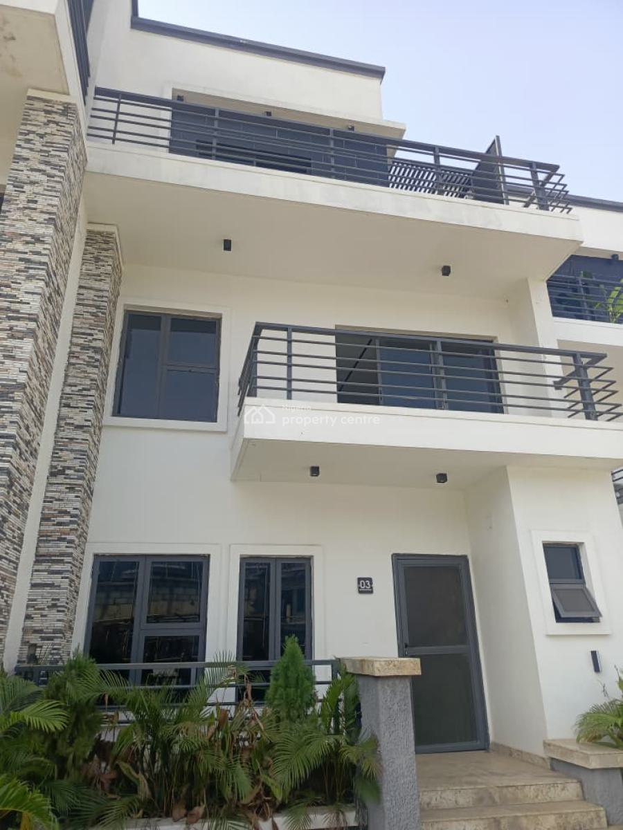 Spacious and Well-finished Four Bedroom Terrace Duplex with a Bq, Guzape District, Abuja, Terraced Duplex for Rent