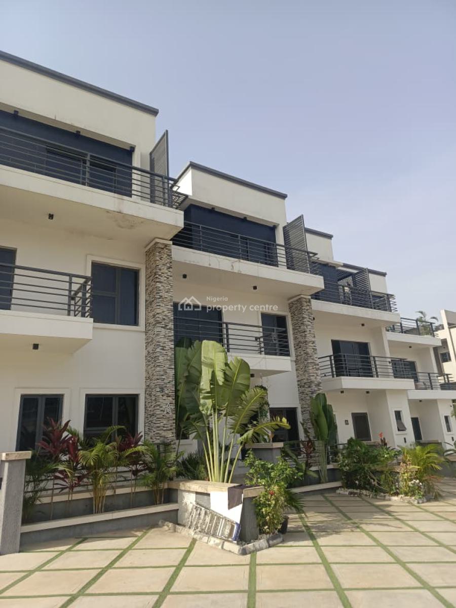 Spacious and Well-finished Four Bedroom Terrace Duplex with a Bq, Guzape District, Abuja, Terraced Duplex for Rent