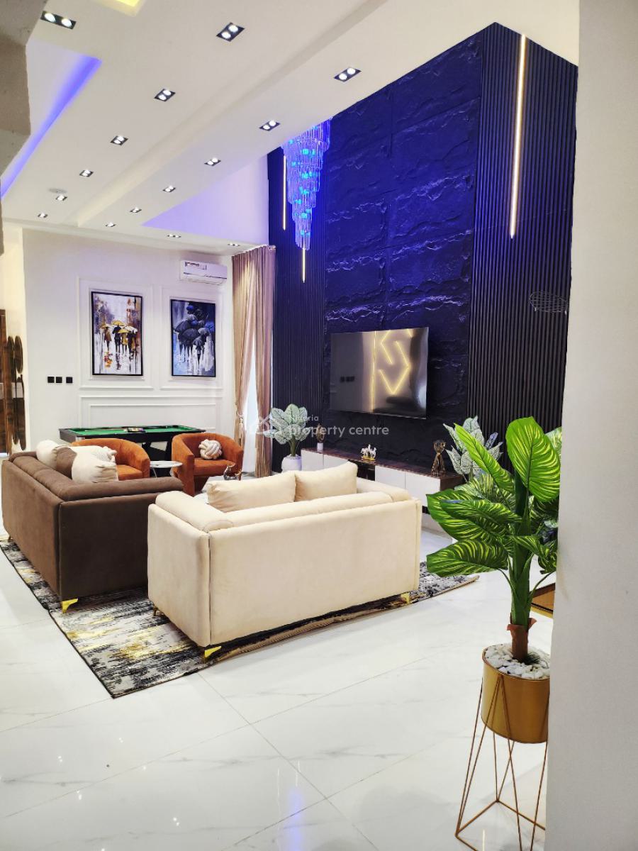 Newly Built 5 Bedrooms Apartment, Lekki Palm City Estate, Ado, Ajah, Lagos, House Short Let