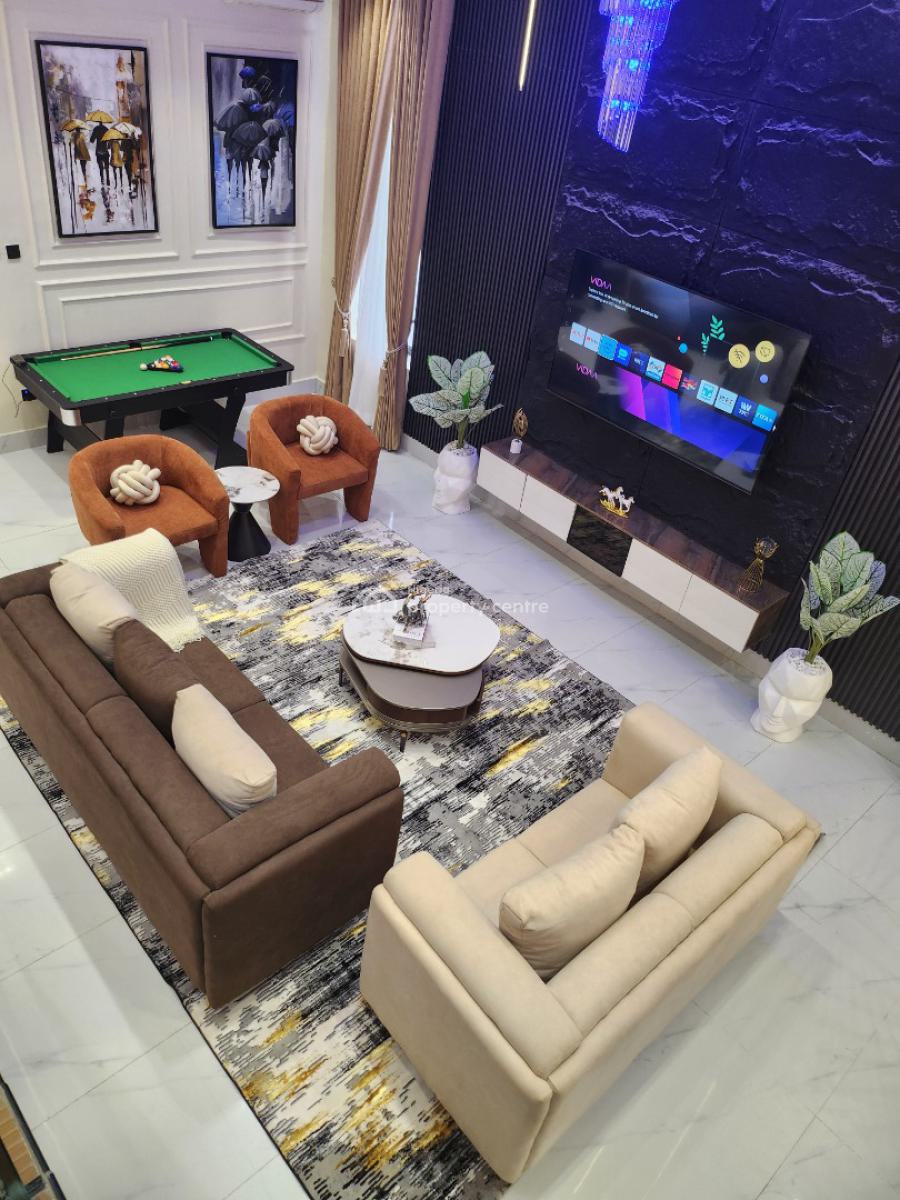 Newly Built 5 Bedrooms Apartment, Lekki Palm City Estate, Ado, Ajah, Lagos, House Short Let