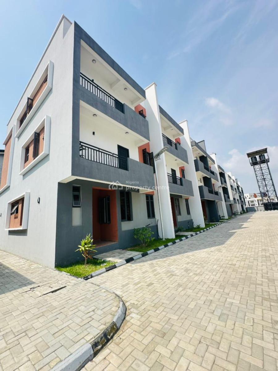 Newly Built 4 Bedroom Terrace Dupkex with Bq, Ikate, Lekki, Lagos, Terraced Duplex for Rent