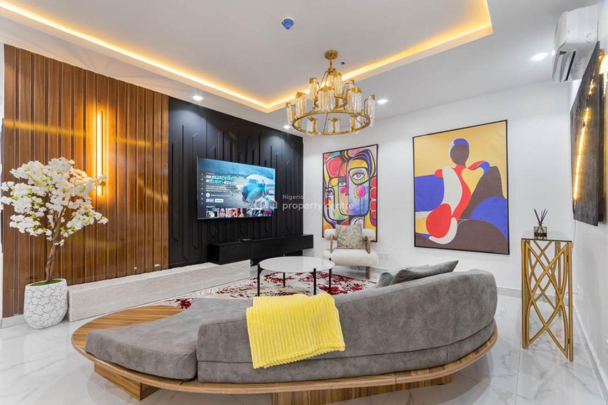 Beautiful 2 Bedroom with Waterfront, Private Cinema, Bathtub and Swimming Pool, Lekki Phase 1, Lekki, Lagos, Flat / Apartment Short Let