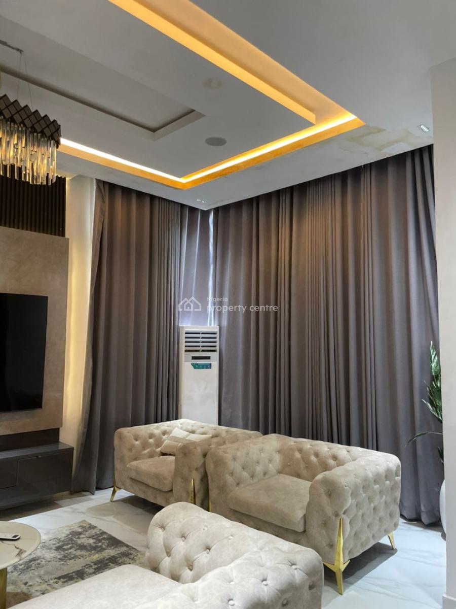 Beautifully Furnished Fully Detached 3 Bedroom Duplex with Bq, Chevron, Lekki, Lagos, Detached Duplex for Rent