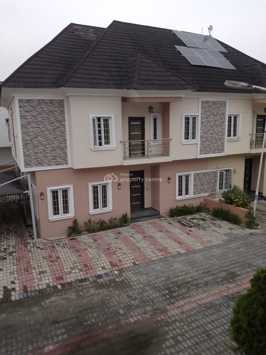 Massive 4 Bedrooms Semi Detached Duplex with Bq, Greenwood Park Estate, Sangotedo, Ajah, Lagos, Semi-detached Duplex for Rent
