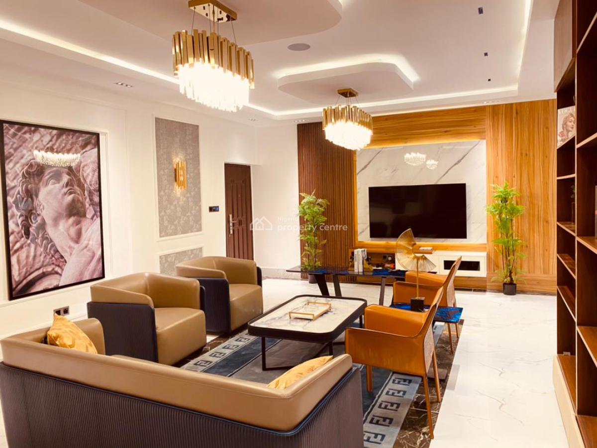 Luxury Furnished 4 Bedrooms  Elevator   Private Chef/ Concierge   Full, Banana Island, Ikoyi, Lagos, Terraced Bungalow Short Let