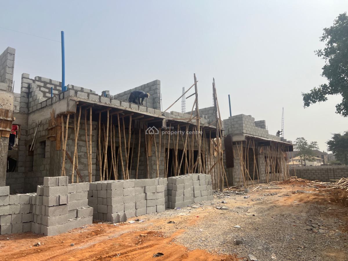 4 Bedrooms Terrace Duplex with a Bq, Close to Lento Aluminum, Close to Jabi Airport Junction, By The Road, Life Camp, Abuja, Terraced Duplex for Sale