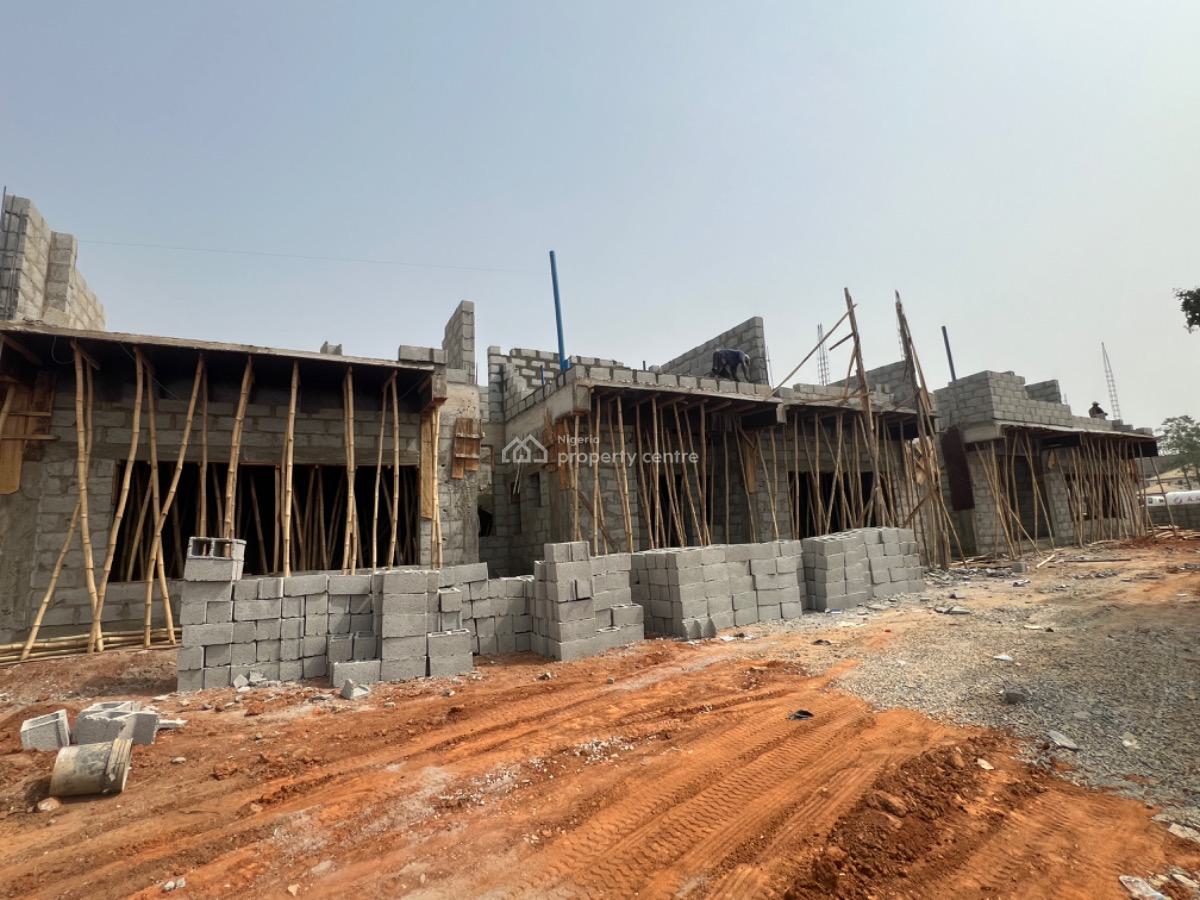 4 Bedrooms Terrace Duplex with a Bq, Close to Lento Aluminum, Close to Jabi Airport Junction, By The Road, Life Camp, Abuja, Terraced Duplex for Sale