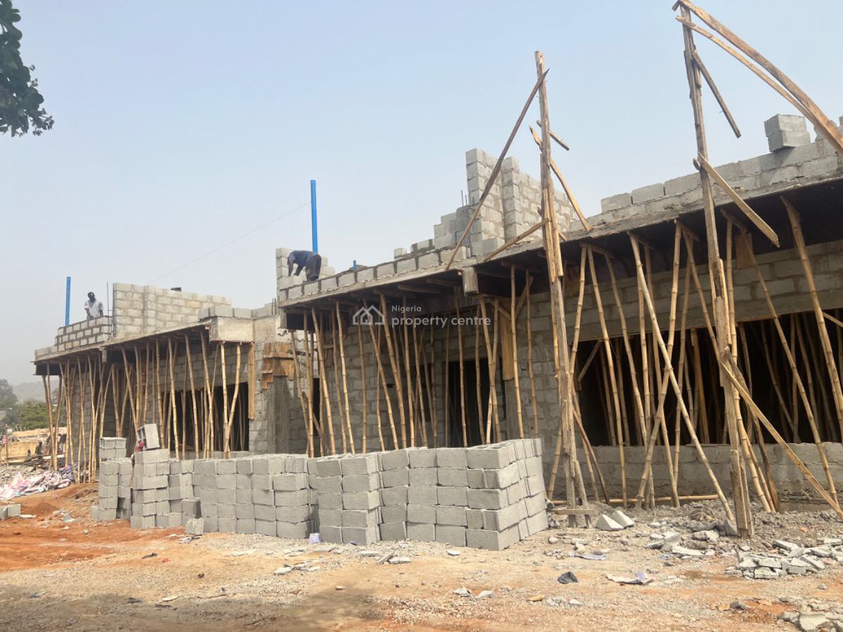 4 Bedrooms Terrace Duplex with a Bq, Close to Lento Aluminum, Close to Jabi Airport Junction, By The Road, Life Camp, Abuja, Terraced Duplex for Sale