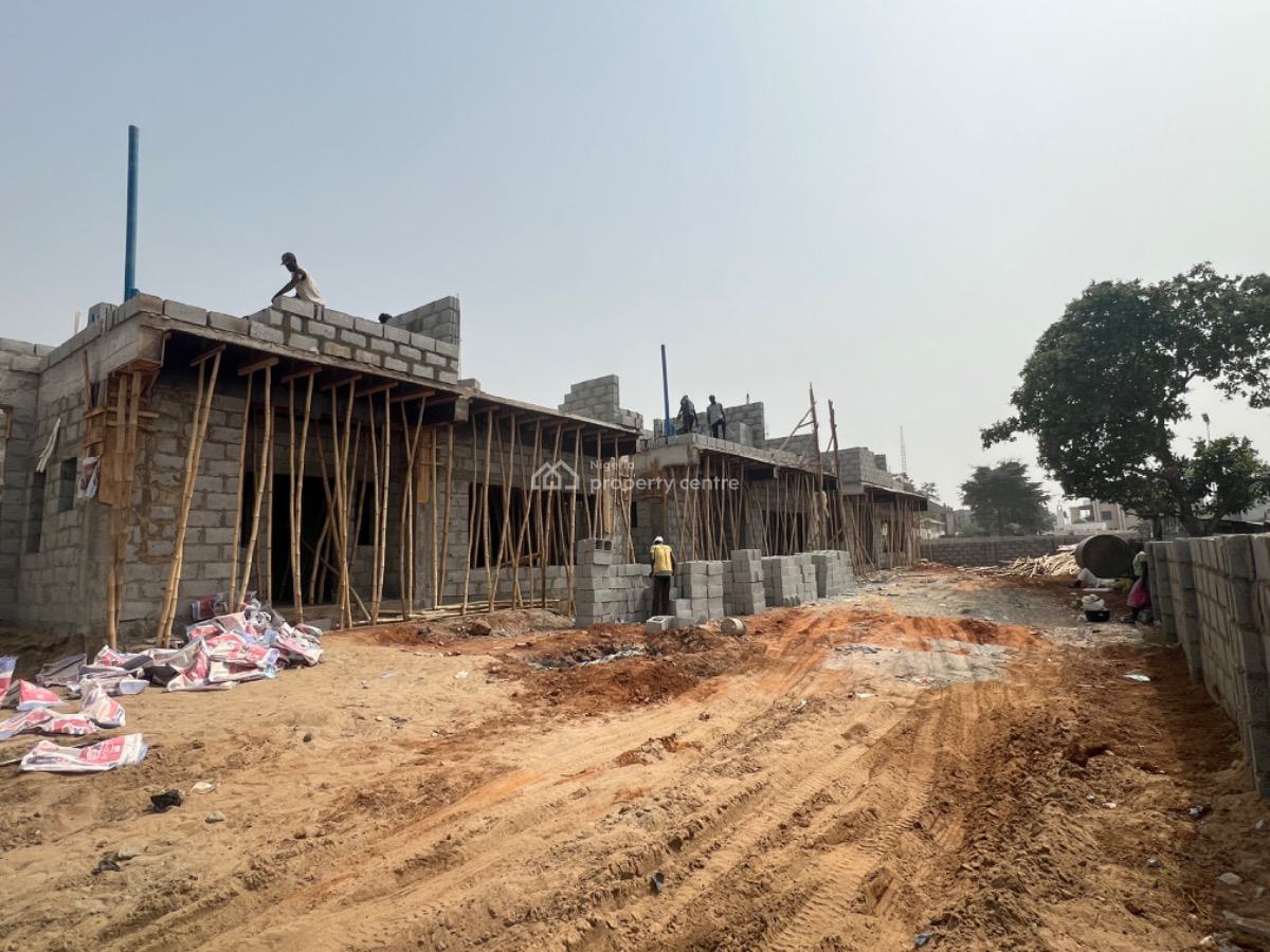 4 Bedrooms Terrace Duplex with a Bq, Close to Lento Aluminum, Close to Jabi Airport Junction, By The Road, Life Camp, Abuja, Terraced Duplex for Sale