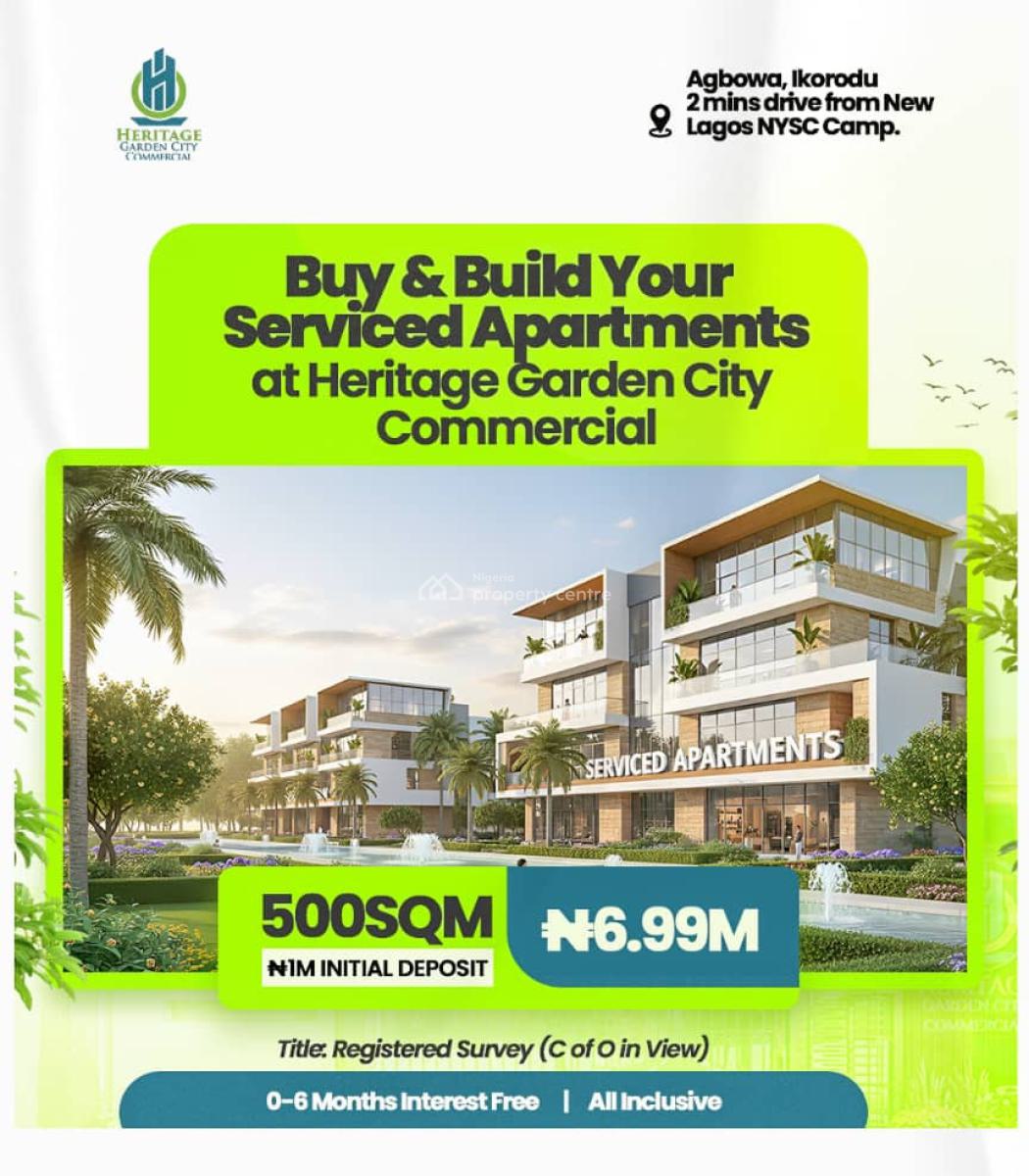 Step Into Lagoss Fastest-growing Commercial Land Build Immediately, Near The New Lagos Nysc Orientation Camp and Caleb University, Agbowa, Ikorodu, Lagos, Commercial Land for Sale
