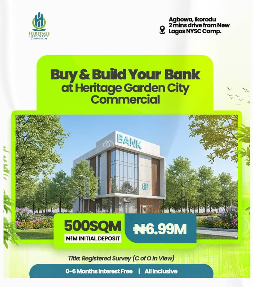 Step Into Lagoss Fastest-growing Commercial Land Build Immediately, Near The New Lagos Nysc Orientation Camp and Caleb University, Agbowa, Ikorodu, Lagos, Commercial Land for Sale