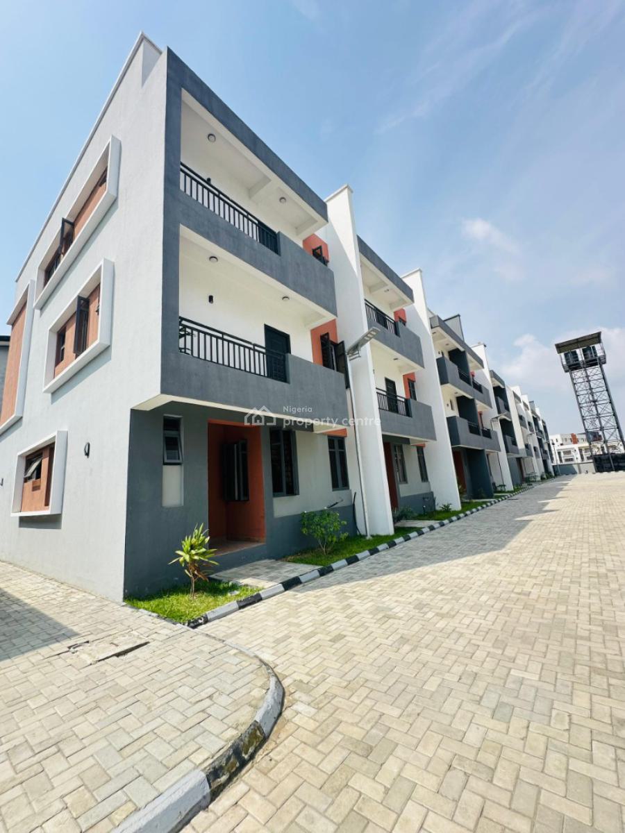 4 Bedroom Terrace Duplex with Bq in a Secured Estate, Ikate, Lekki, Lagos, Terraced Duplex for Rent
