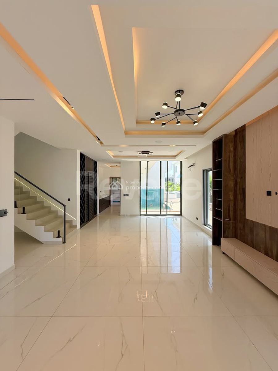 Contemporary Smart 5 Bedroom Detached Home with Cinema & Pool, Cowrie Creek Estate, Ikate, Lekki, Lagos, Detached Duplex for Sale