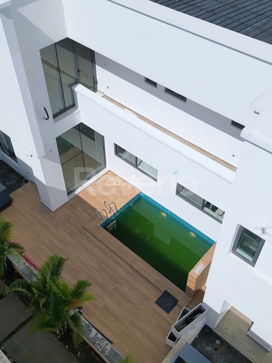Contemporary Smart 5 Bedroom Detached Home with Cinema & Pool, Cowrie Creek Estate, Ikate, Lekki, Lagos, Detached Duplex for Sale