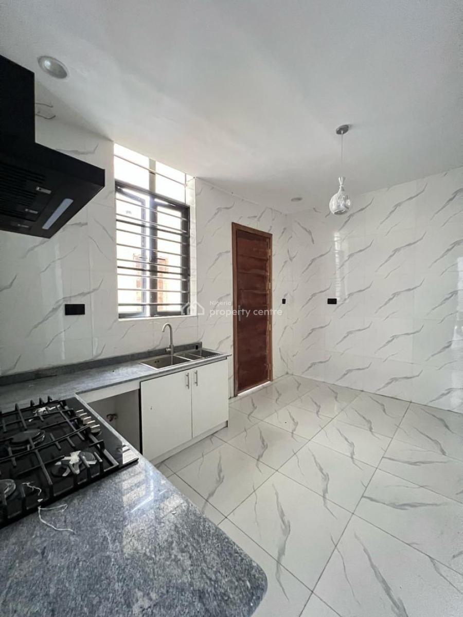 Brand New 4 Bedroom Terrace Duplex with Personal Tank &enough Packing, Located Inside an Estate,very Secured Mini Court Estate, Sangotedo, Ajah, Lagos, Flat / Apartment for Rent