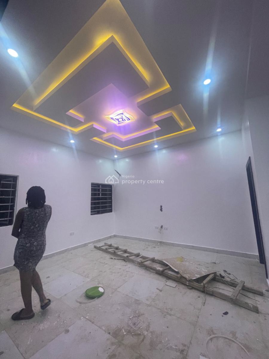 Brand New 4 Bedroom Terrace Duplex with Personal Tank &enough Packing, Located Inside an Estate,very Secured Mini Court Estate, Sangotedo, Ajah, Lagos, Flat / Apartment for Rent