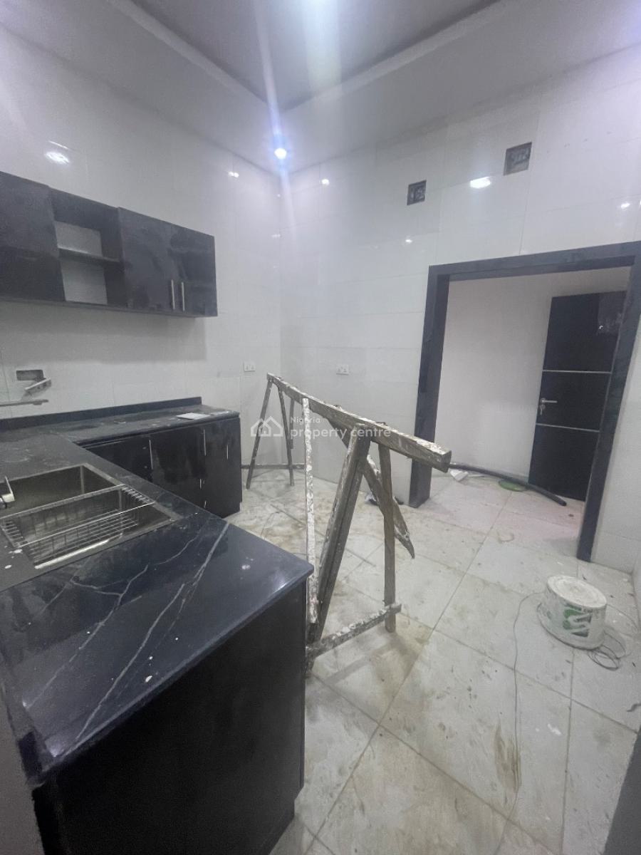 Brand New 4 Bedroom Terrace Duplex with Personal Tank &enough Packing, Located Inside an Estate,very Secured Mini Court Estate, Sangotedo, Ajah, Lagos, Flat / Apartment for Rent
