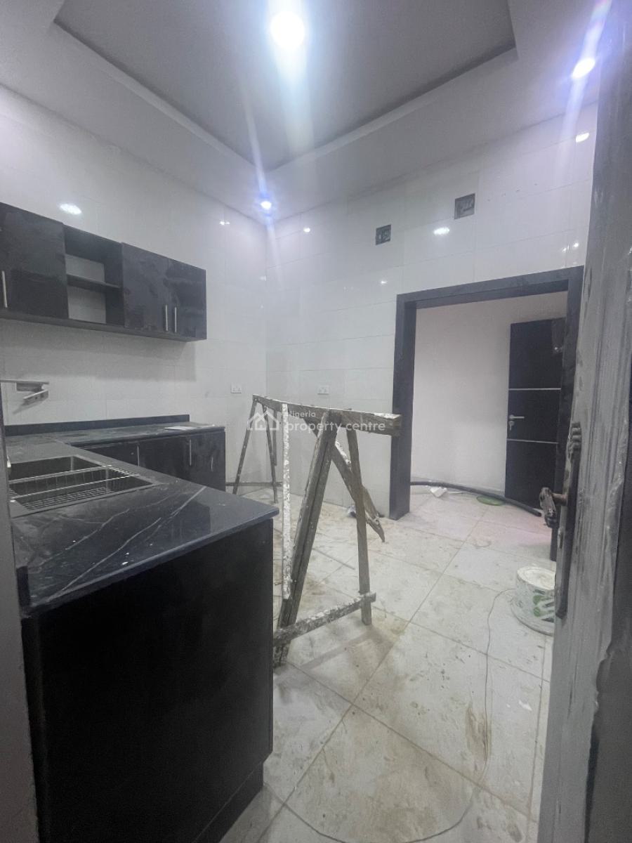 Brand New 4 Bedroom Terrace Duplex with Personal Tank &enough Packing, Located Inside an Estate,very Secured Mini Court Estate, Sangotedo, Ajah, Lagos, Flat / Apartment for Rent