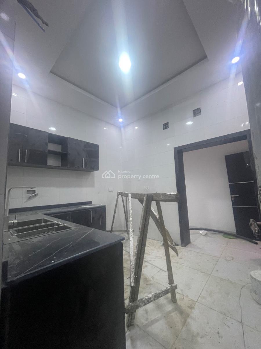 Brand New 4 Bedroom Terrace Duplex with Personal Tank &enough Packing, Located Inside an Estate,very Secured Mini Court Estate, Sangotedo, Ajah, Lagos, Flat / Apartment for Rent