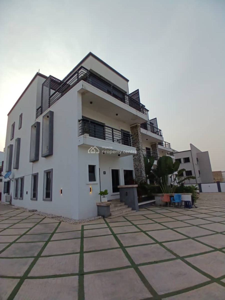 Serviced 4 Bedroom Terraced Duplex with a Bq, Guzape District, Abuja, Terraced Duplex for Rent