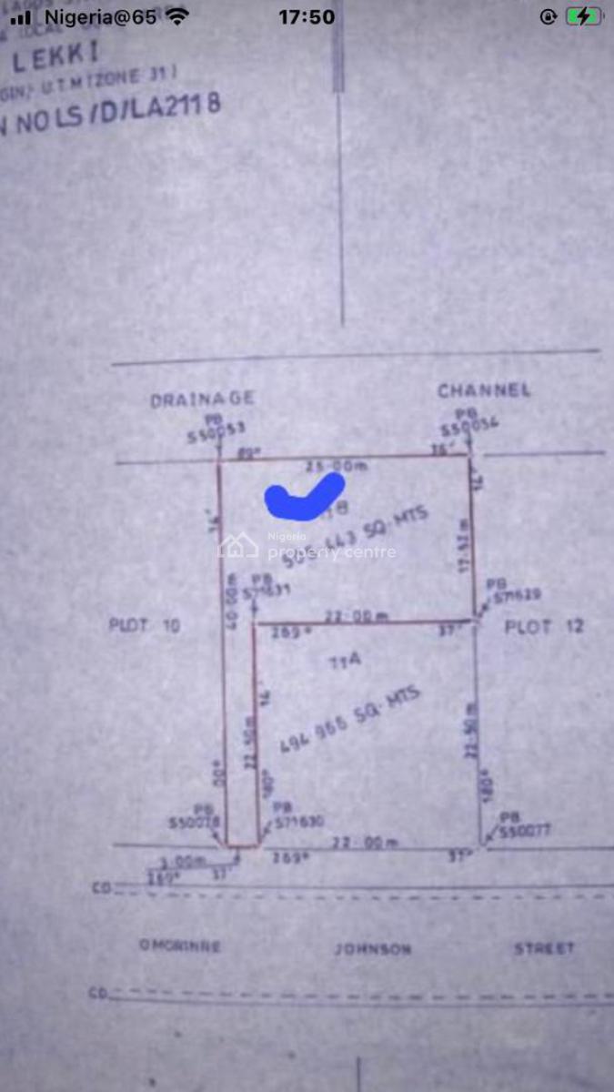 505 Sqm Table Land, Lekki Phase 1, Lekki, Lagos, Mixed-use Land for Sale