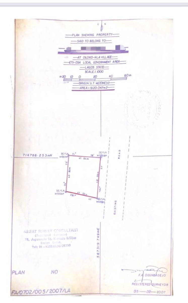 1920.047 Sqm Land, Lekki, Lagos, Land for Sale
