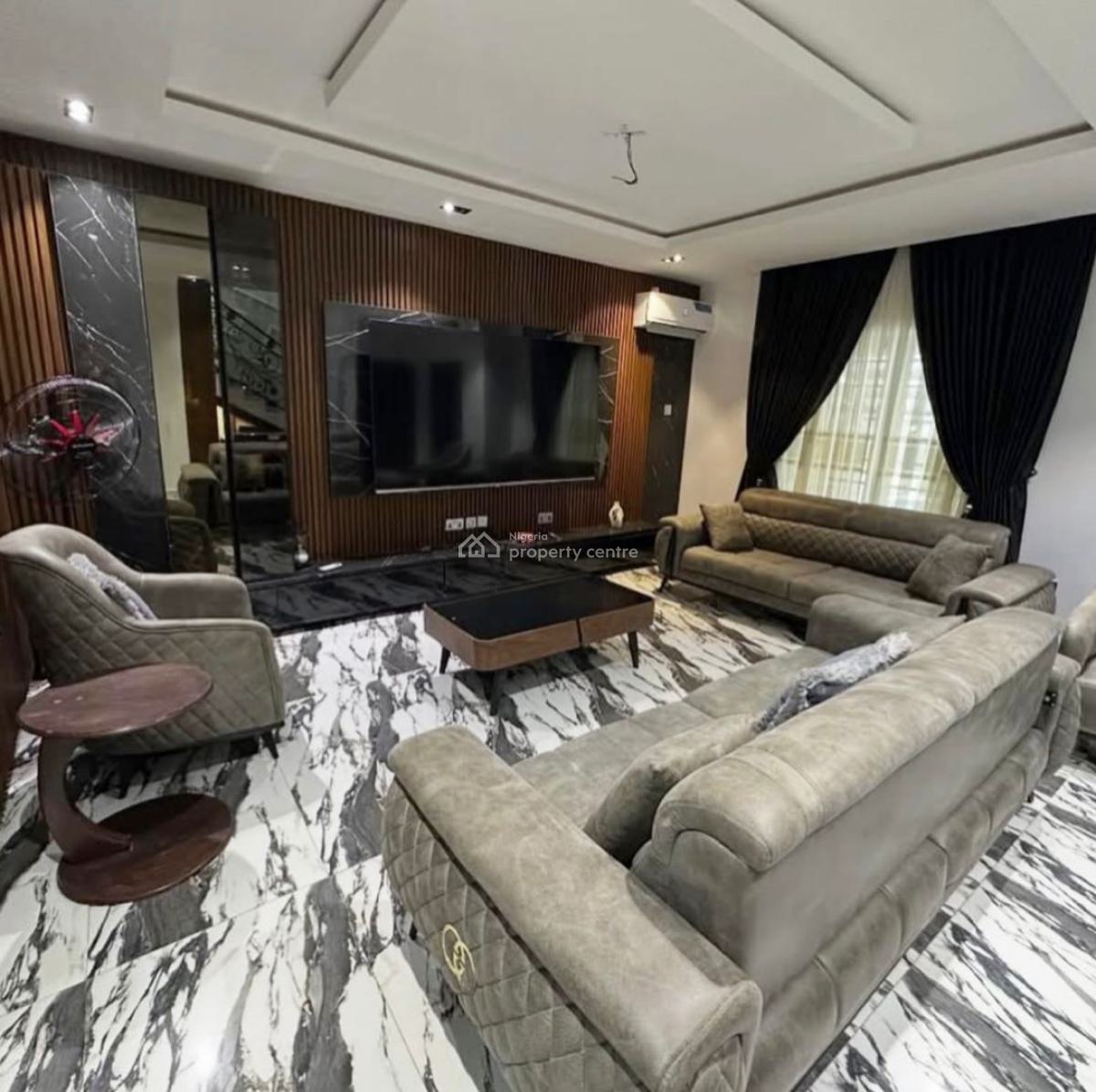 Luxury 4 Bedroom Fully Detached Furnished Duplex, in an Estate, Serene Neighborhood, Good Access Road, Life Camp, Abuja, Detached Duplex for Sale