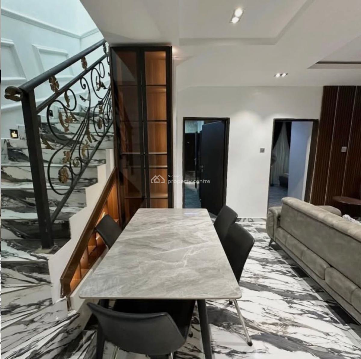 Luxury 4 Bedroom Fully Detached Furnished Duplex, in an Estate, Serene Neighborhood, Good Access Road, Life Camp, Abuja, Detached Duplex for Sale