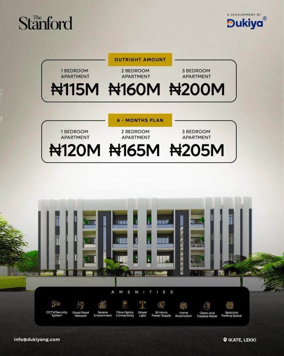 3-bed Apartments in The Heart of Ikate, Ikate, Lekki, Lagos, House for Sale