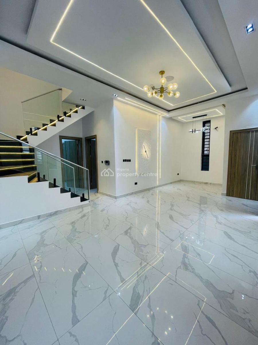 Luxuriously Built 4 Bedroom Semi Detached Duplex with Bq, Luxuriously Built 4 Bedroom Semi Detached Duplex with Bq, Chevron, Lekki, Lagos, House for Sale