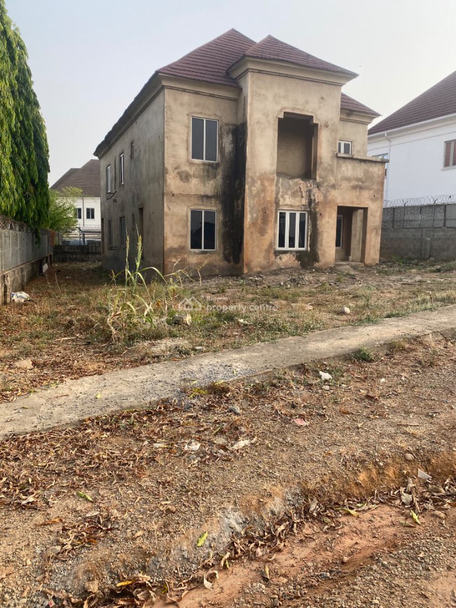 Luxury Fully Detached 6 Bedroom Carcass Duplex, Stream City Estate, First Plot By Dantata Bridge, Galadimawa, Abuja, Detached Duplex for Sale
