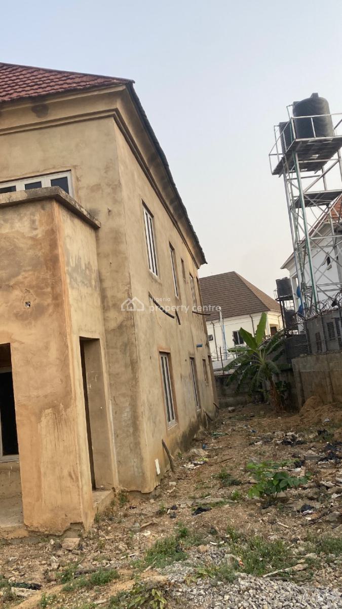 Luxury Fully Detached 6 Bedroom Carcass Duplex, Stream City Estate, First Plot By Dantata Bridge, Galadimawa, Abuja, Detached Duplex for Sale