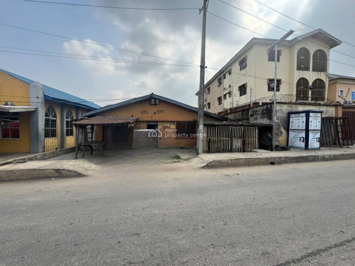 a Full Plot of Land Fenced and Gated with Demlishable Bungalow, Ogba, Ikeja, Lagos, Mixed-use Land for Sale
